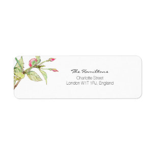 Bohemian Floral Wedding Return Address Label
