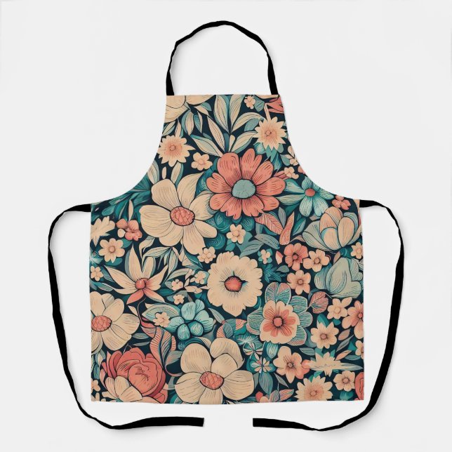Bohemian Flower Apron (Front)