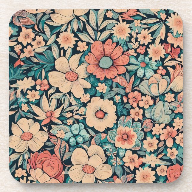 Bohemian Flower Coaster (Front)