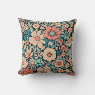 Bohemian Flower Fabric Cushion