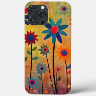 Bohemian Flowers Colourful iPhone 13 Pro Max Case