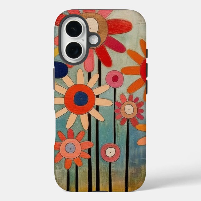 Bohemian Flowers Colourful Case-Mate iPhone Case (Back)