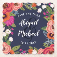 Bohemian Flowers - Save the Date