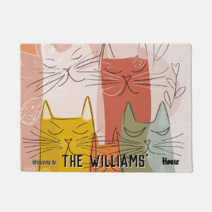 Bohemian Forest Cat Mum Dad Flat Warming Gift Doormat