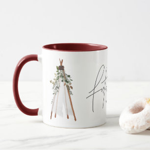 Bohemian future mrs teepee botanical contemporary mug