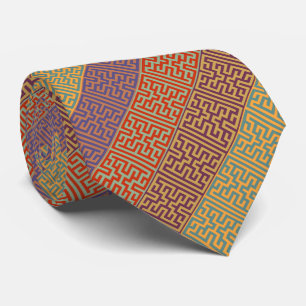 Bohemian Geometric Stripe Tie