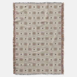 Bohemian Geometry – Vibrant Pattern Artwork Throw Blanket