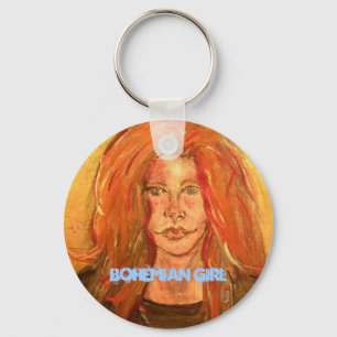 Bohemian Girl Key Ring