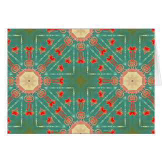 Bohemian Glam Turquoise Coral Starbursts NT