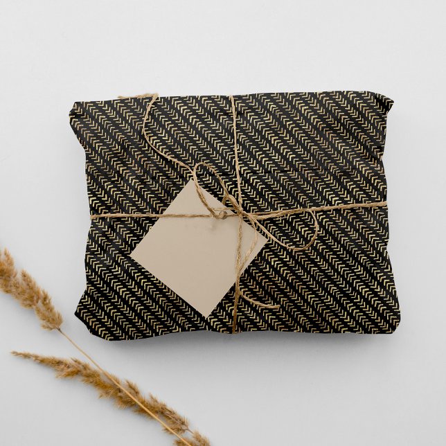 Bohemian Gold Arrow Pattern Tissue Paper (Creator Uploaded)