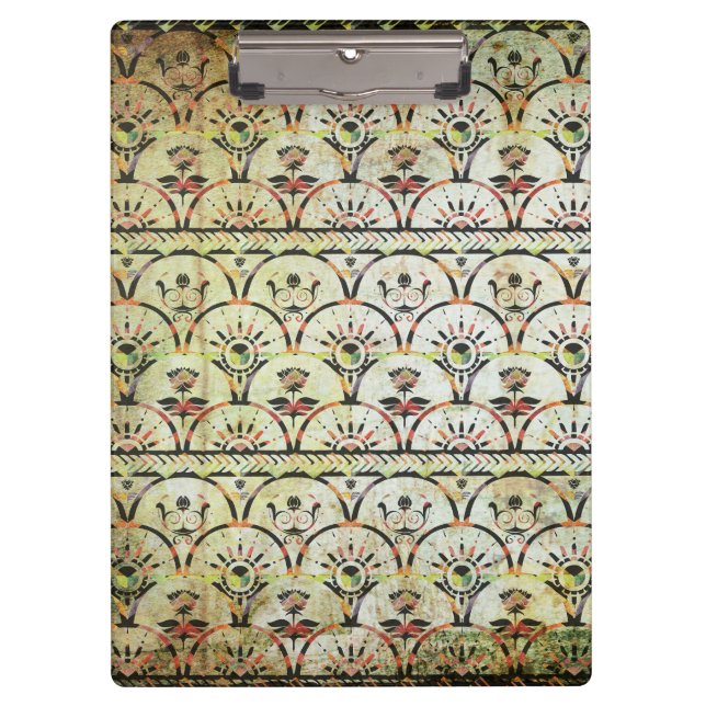 Bohemian Grunge Pattern Clipboard (Front)
