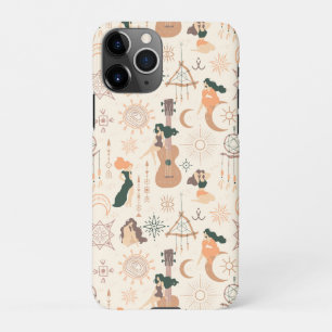 Bohemian guitar girl with mystic  Dreamcatcher iPhone 11Pro Case