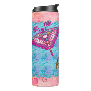 Bohemian Gypsy Folk Art Thermal Tumbler