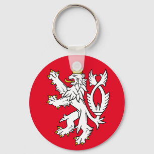 Bohemian heraldic lion key ring