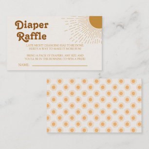 Bohemian Here Comes The Son Baby Shower Enclosure Card