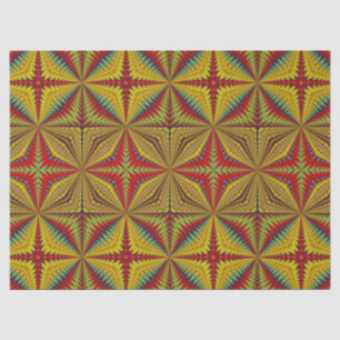  Bohemian Hippie Red Yellow Vintage Tribal Ethnic  Tissue Paper