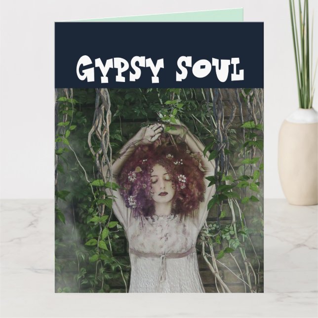 BOHEMIAN LADY GYPSY SOUL BIRTHDAY CARDS (Front)
