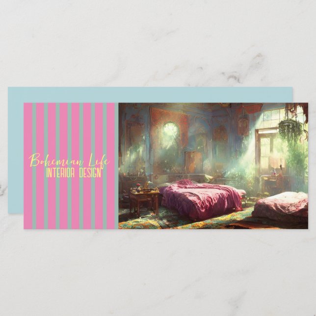 Bohemian Life - Business, Greeting Card, Invite (Front/Back)