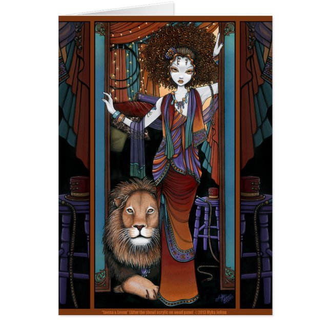 Bohemian Lion Tamer Girl Circus Performer Leona (Front)