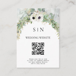 Bohemian Lush Greenery Arch Summer Garden Enclosure Card