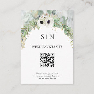 Bohemian Lush Greenery Arch Summer Garden Enclosure Card
