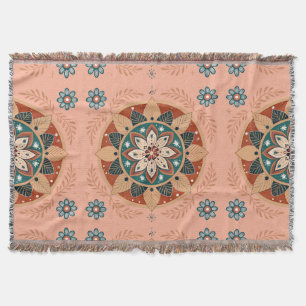 Bohemian Mandala Throw Blanket