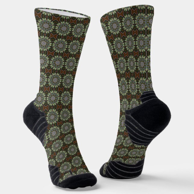 Bohemian Medalian design Socks (Angled)