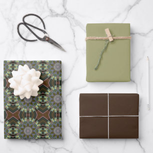 Bohemian Medalion Design set 2 Wrapping Paper Sheet