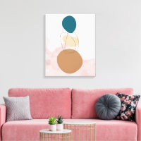 Bohemian Minimal Canvas Art – Neutral Aesthetic Wa