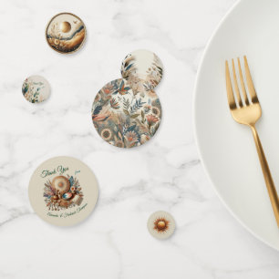 Bohemian mix of colours and decor theme confetti