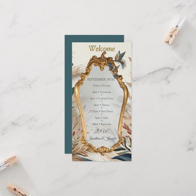 Bohemian mix of colours and flower theme (Front/Back In Situ)