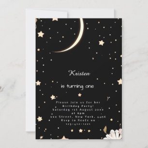  Bohemian Nightsky Galactic Birthday Invitation