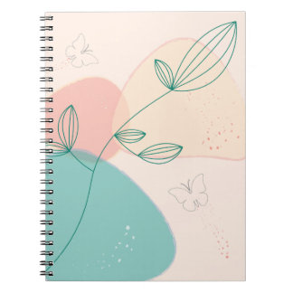 Bohemian notebook with a nature view