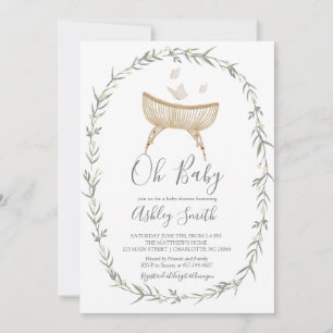 Bohemian Oh Baby Shower Invitation
