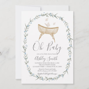 Bohemian Oh Baby Shower Invitation