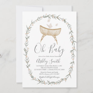 Bohemian Oh Baby Shower Invitation