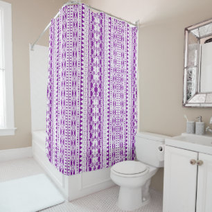 Bohemian Ornament 30122020 Violett Shower Curtain