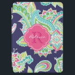 Bohemian Paisley Custom Monogram iPad Air Cover<br><div class="desc">Custom design features an elegant ornate hand-drawn bohemian mehndi henna tattoo illustration with botanical floral and paisley swirls. Click the Customise It button to add your name and monogram to create your own unique one of a kind design.</div>