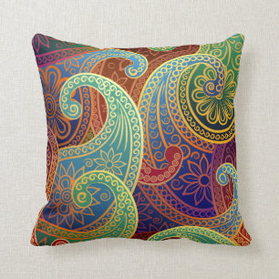 Bohemian Paisley Timeless Pattern Cushion