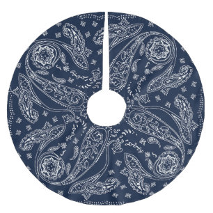 Bohemian Paisley Vintage Print Brushed Polyester Tree Skirt
