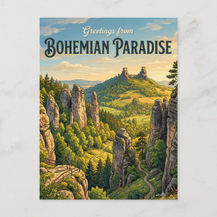 Bohemian Paradise Czech Republic Postcard