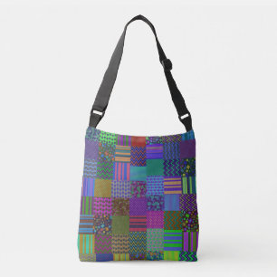 Bohemian Patchwork Cool Hippie Hipster Crossbody Bag