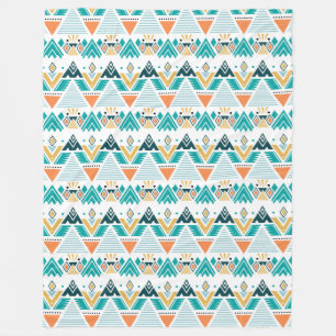 Bohemian Pattern Fleece Blanket