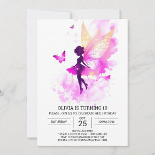 Bohemian Printable Fairy Birthday Invitation