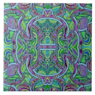 Bohemian Puzzle Cooltone Tile