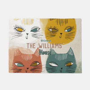 Bohemian Ragdoll Cat Mum Dad Home Decor Floor Mat