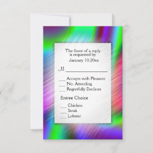 Bohemian Rainbow RSVP with Entrees