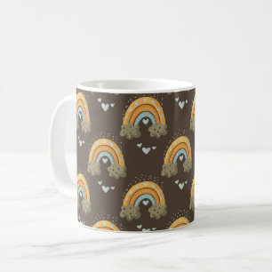Bohemian Rainbows Pattern Coffee Mug