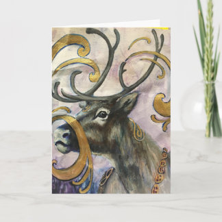 Bohemian Reindeer Card