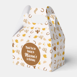 Bohemian Rodeo Birthday Cowgirl Rainbow Party Favour Box